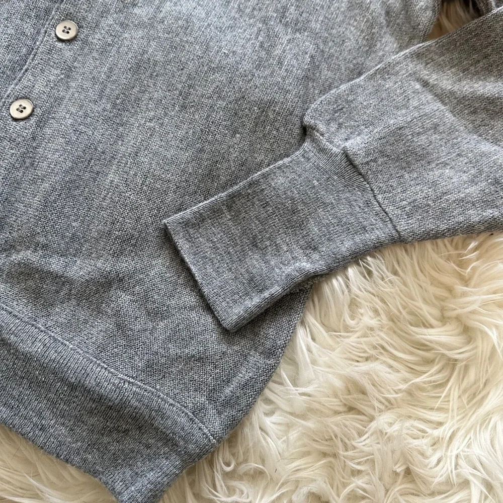Jefflinks‎ Lord Jeff Cardigan Sweater Mens L Gray Grandpacore Golf Dupont Orlon